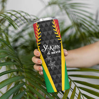 Custom Saint Kitts and Nevis Cricket Patriots Skinny Tumbler St Kitts Nevis in Our Blood - Wonder Print Shop