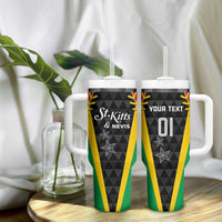 Custom Saint Kitts and Nevis Cricket Patriots Tumbler With Handle St Kitts Nevis in Our Blood - Wonder Print Shop