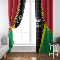 Saint Kitts and Nevis Cricket Patriots Window Curtain St Kitts Nevis in Our Blood - Wonder Print Shop