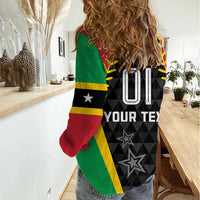 Custom Saint Kitts and Nevis Cricket Patriots Women Casual Shirt St Kitts Nevis in Our Blood - Wonder Print Shop