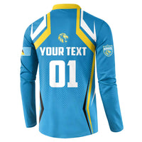 Custom Saint Lucia Cricket Button Sweatshirt St Lucia Stars Champions 2024 - Wonder Print Shop