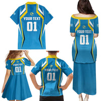 Custom Saint Lucia Cricket Family Matching Puletasi and Hawaiian Shirt St Lucia Stars Champions 2024 - Wonder Print Shop