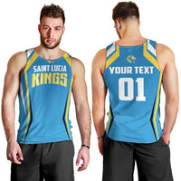 Custom Saint Lucia Cricket Men Tank Top St Lucia Stars Champions 2024 - Wonder Print Shop