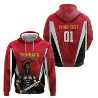 Custom Trinidad and Tobago Cricket Knight Riders Zip Hoodie Trinbago Wave The Red - Wonder Print Shop