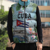 Personalized Viva Cuba Libre Sleeveless Puffer Jacket Libre Car Tropical Style - Wonder Print Shop