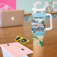 Personalized Viva Cuba Libre Tumbler With Handle Libre Car Tropical Style - Wonder Print Shop