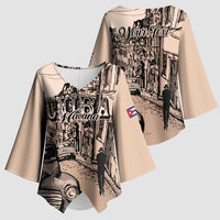 Personalized Cuba Havana Kimono Sleeve Blouse Libre Car Retro Style - Wonder Print Shop
