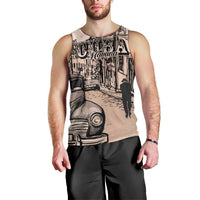 Personalized Cuba Havana Men Tank Top Libre Car Retro Style - Wonder Print Shop