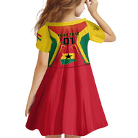 Ghana Football Family Matching Long Sleeve Bodycon Dress and Hawaiian Shirt I Love Black Stars - Wonder Print Shop