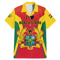 Ghana Football Family Matching Mermaid Dress and Hawaiian Shirt I Love Black Stars - Wonder Print Shop