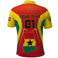 Ghana Football Polo Shirt I Love Black Stars - Wonder Print Shop