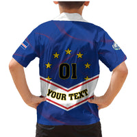 Cape Verde Football Family Matching Mermaid Dress and Hawaiian Shirt Come On Tubaroes Azuis - Wonder Print Shop