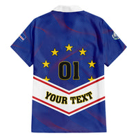 Cape Verde Football Family Matching Puletasi and Hawaiian Shirt Come On Tubaroes Azuis - Wonder Print Shop