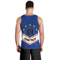 Cape Verde Football Men Tank Top Come On Tubaroes Azuis - Wonder Print Shop