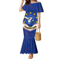 Cape Verde Football Mermaid Dress Come On Tubaroes Azuis - Wonder Print Shop