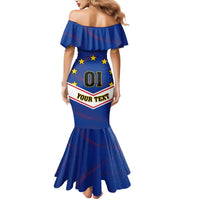Cape Verde Football Mermaid Dress Come On Tubaroes Azuis - Wonder Print Shop