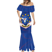 Cape Verde Football Mermaid Dress Come On Tubaroes Azuis - Wonder Print Shop