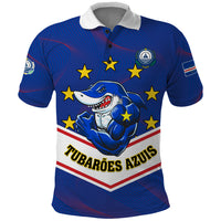 Cape Verde Football Polo Shirt Come On Tubaroes Azuis - Wonder Print Shop