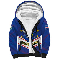Cape Verde Football Sherpa Hoodie Come On Tubaroes Azuis - Wonder Print Shop