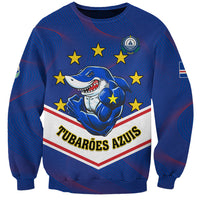 Cape Verde Football Sweatshirt Come On Tubaroes Azuis - Wonder Print Shop