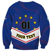 Cape Verde Football Sweatshirt Come On Tubaroes Azuis - Wonder Print Shop