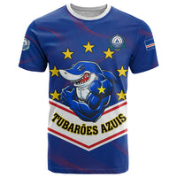 Cape Verde Football T Shirt Come On Tubaroes Azuis - Wonder Print Shop
