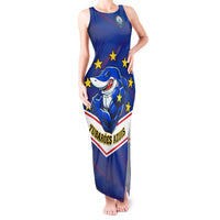 Cape Verde Football Tank Maxi Dress Come On Tubaroes Azuis - Wonder Print Shop