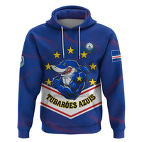Cape Verde Football Zip Hoodie Come On Tubaroes Azuis - Wonder Print Shop