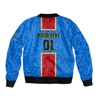 DR Congo Football Bomber Jacket Go Les Leopards - Wonder Print Shop