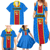 DR Congo Football Family Matching Summer Maxi Dress and Hawaiian Shirt Go Les Leopards - Wonder Print Shop