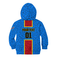 DR Congo Football Kid Hoodie Go Les Leopards - Wonder Print Shop