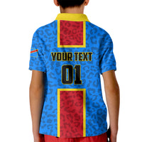 DR Congo Football Kid Polo Shirt Go Les Leopards - Wonder Print Shop