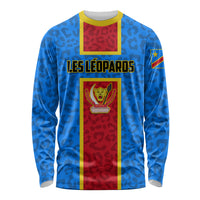 DR Congo Football Long Sleeve Shirt Go Les Leopards - Wonder Print Shop
