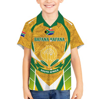 South Africa Soccer Family Matching Long Sleeve Bodycon Dress and Hawaiian Shirt Come On Bafana Bafana - Wonder Print Shop