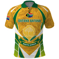 South Africa Soccer Polo Shirt Come On Bafana Bafana - Wonder Print Shop