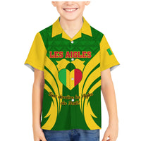 Mali Football Family Matching Mermaid Dress and Hawaiian Shirt Tous Derriere Les Aigles Du Mali - Wonder Print Shop