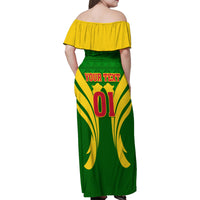 Mali Football Family Matching Off Shoulder Maxi Dress and Hawaiian Shirt Tous Derriere Les Aigles Du Mali - Wonder Print Shop