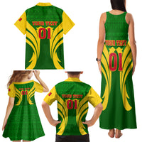 Mali Football Family Matching Tank Maxi Dress and Hawaiian Shirt Tous Derriere Les Aigles Du Mali - Wonder Print Shop