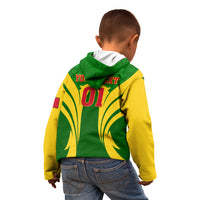 Mali Football Kid Hoodie Tous Derriere Les Aigles Du Mali - Wonder Print Shop