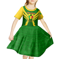 Mali Football Kid Short Sleeve Dress Tous Derriere Les Aigles Du Mali - Wonder Print Shop