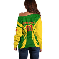 Mali Football Off Shoulder Sweater Tous Derriere Les Aigles Du Mali - Wonder Print Shop