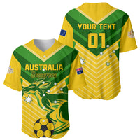 Australia Soccer Baseball Jersey Go Socceroos - Wonder Print Shop