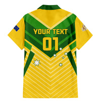 Australia Soccer Family Matching Mermaid Dress and Hawaiian Shirt Go Socceroos - Wonder Print Shop