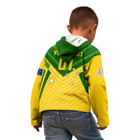 Australia Soccer Kid Hoodie Go Socceroos - Wonder Print Shop