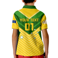 Australia Soccer Kid Polo Shirt Go Socceroos - Wonder Print Shop