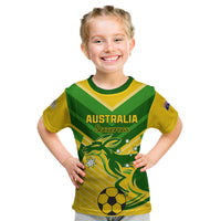 Australia Soccer Kid T Shirt Go Socceroos - Wonder Print Shop