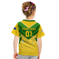 Australia Soccer Kid T Shirt Go Socceroos - Wonder Print Shop