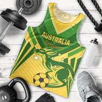 Australia Soccer Men Tank Top Go Socceroos - Wonder Print Shop