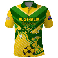 Australia Soccer Polo Shirt Go Socceroos - Wonder Print Shop
