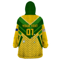 Australia Soccer Wearable Blanket Hoodie Go Socceroos - Wonder Print Shop